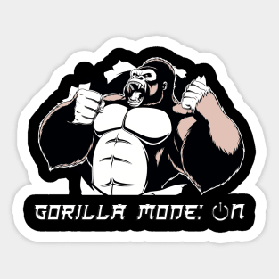 Gorilla mode: On! GYM Sticker